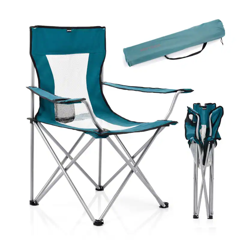 Campingstuhl Faltstuhl Strandstuhl Klappstuhl klappbar Liegestuhl bis 100 KG :D