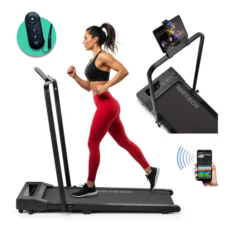 Laufband mit Handlauf für Zuhause Fitness Mit Apps klappbar LED Display 10 km/h