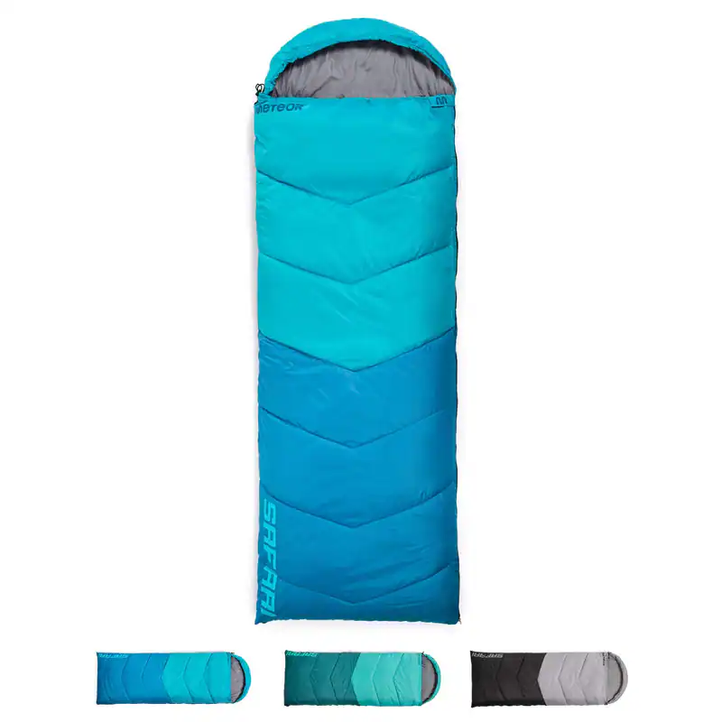 Mumienschlafsack Schlafsack tragbar mit Kaputze Camping 190+30 x 80 cm 3 FARBEN