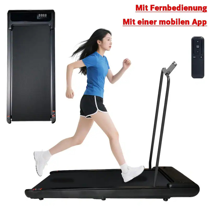 Walking Pad mit Steigunng Laufpad Gehband Fernbedienung Walkpad Laufband Mit App