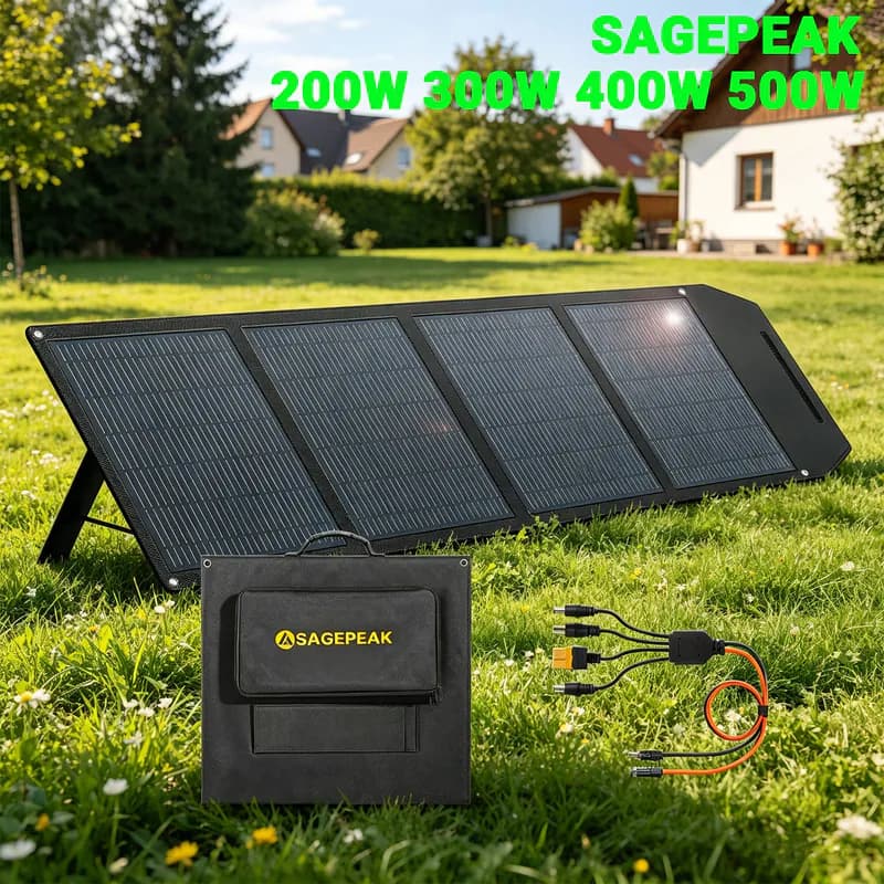 200W 300W 400W 500W Solarpanel Faltbar Tragbar Solarmodul Wohnmobil für Batterie