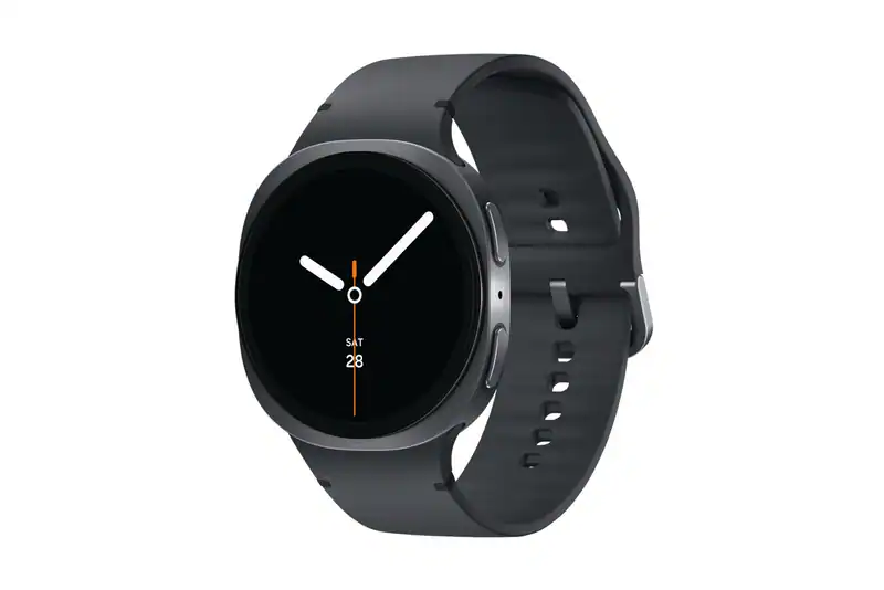 SAMSUNG Galaxy Watch 8 LTE 44 mm Smartwatch Kautschuk, 145-205 mm, Graphite