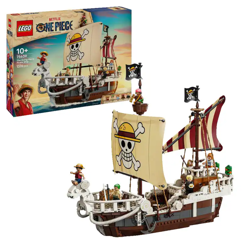 LEGO ONE PIECE 75639 Das Piratenschiff Flying Lamb Bausatz, Mehrfarbig