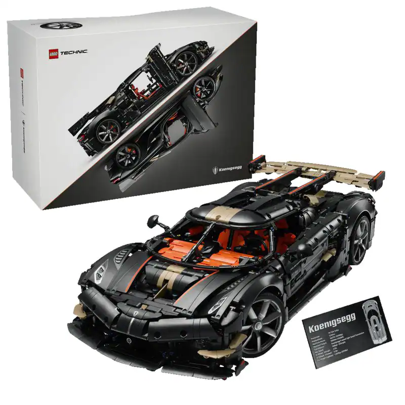 LEGO Technic 42232 Koenigsegg Sadair's Spear Hypercar Bausatz, Mehrfarbig
