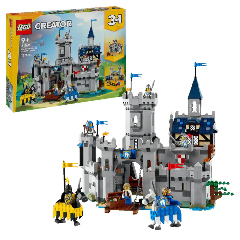 LEGO Creator 31168 Ritterburg im Mittelalter Bausatz, Mehrfarbig