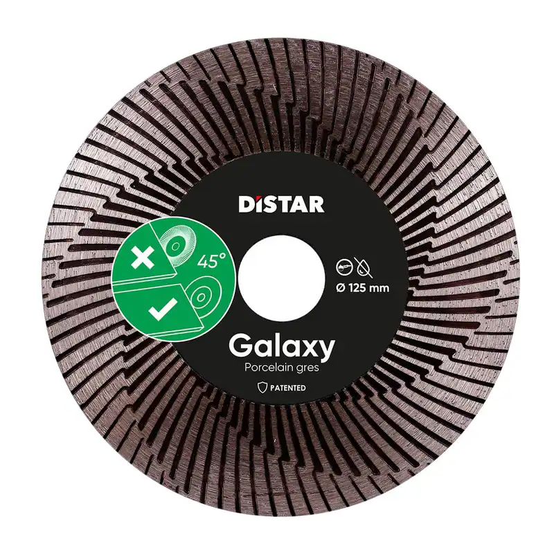 TARCZA DIAMENTOWA TNĄCA GALAXY 125*1.6*30X22,23MM DISTAR