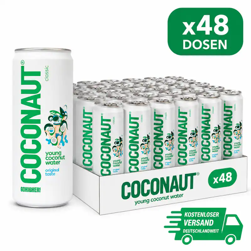 Kokoswasser aus jungen Kokosnüssen, 320 ml (48er-Pack)