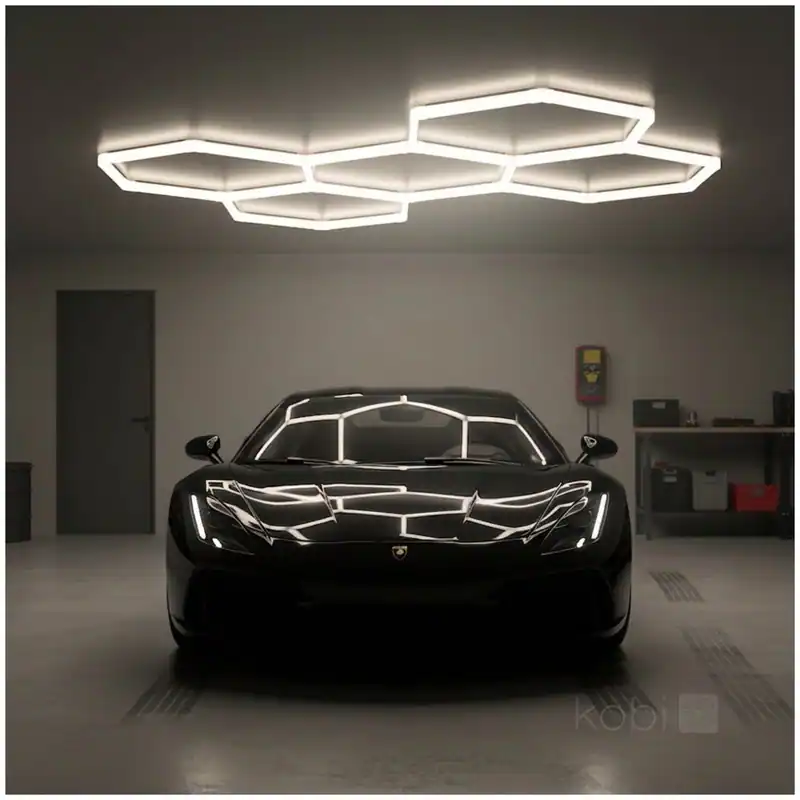 Kobi LED-Deckenleuchte HEXLINE 208x300 cm 4000K