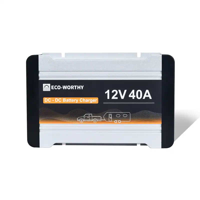 ECO-WORTHY 12V40A DC-DC Batterie Ladegerät MPPT Ladebooster für LiFePO4 Batterie