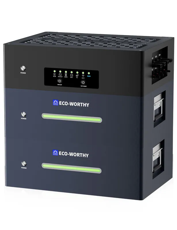 ECO-WORTHY 5,12kWh Speicher Balkonkraftwerk Batterie Solarbank max 15,36kWh