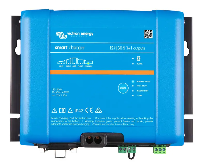 Victron Smart IP43 Ladegerät 12/30(1+1) 120-240V Bluetooth PSC123051095