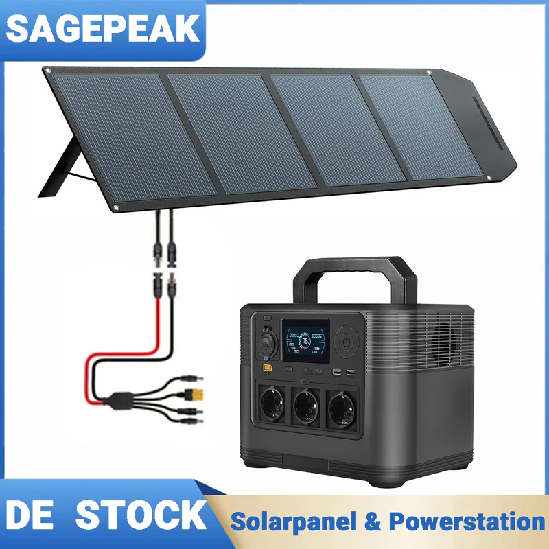 Solarpanel 300W 400W 500W Faltbar Tragbar Solarmodul Wohnmobil Powerstation