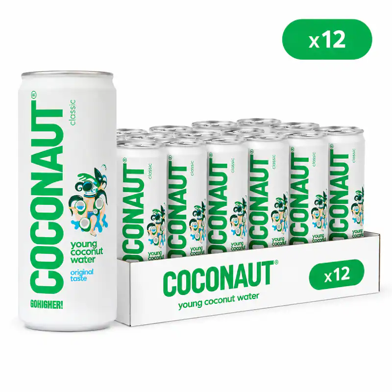 Kokoswasser aus jungen Kokosnüssen, 320 ml (12er-Pack)