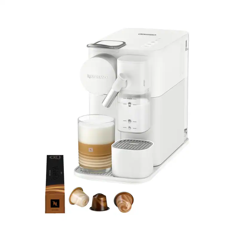 DELONGHI Nespresso Lattissima One EN510.W, 3 Milchrezepte, elegantes Design, sch