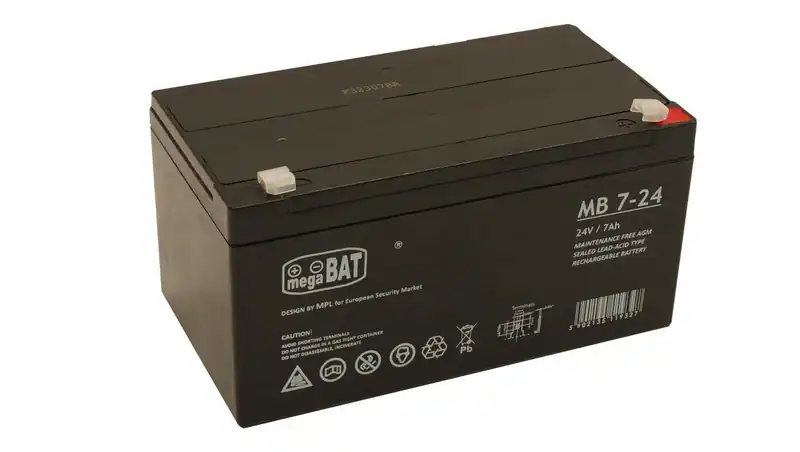 Akumulator VRLA AGM 24V 7Ah MB 7-24 T1 MEGABAT