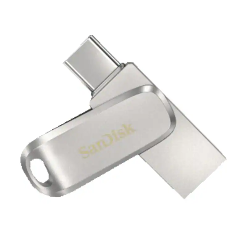 SANDISK Ultra® Dual Drive Luxe USB Type-C™ USB-Stick, 256 GB, 400 MB/s, Silber
