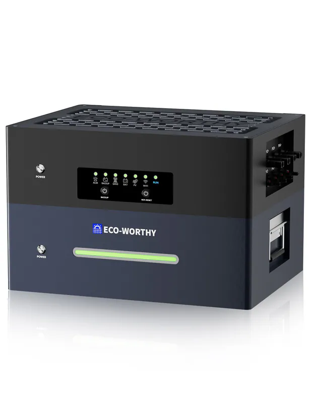ECO-WORTHY 2,56kWh Speicher Balkonkraftwerk akku Solarbank max 15,36kWh Variant
