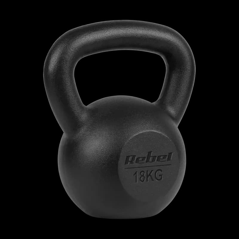 5901890111652 Kettlebell żeliwny 18kg, REBEL ACTIVE Rebel