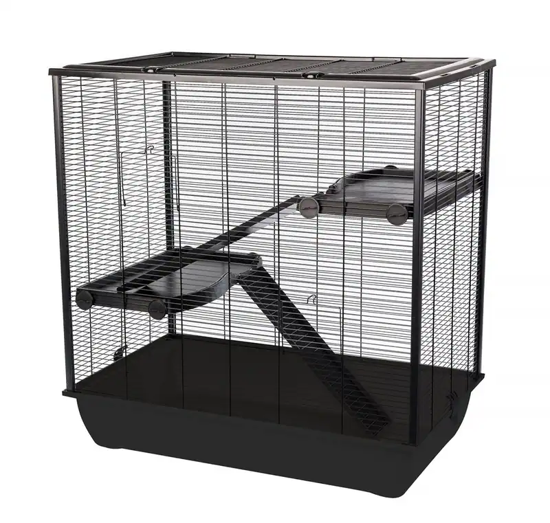 5907600701090 INTER-ZOO Frodo + Plastic Black - Käfig für einen Hamster INTER-ZO