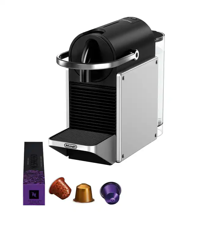 DELONGHI Nespresso Pixie EN127.S, stylisches, kompaktes Design, schnelle Aufheiz