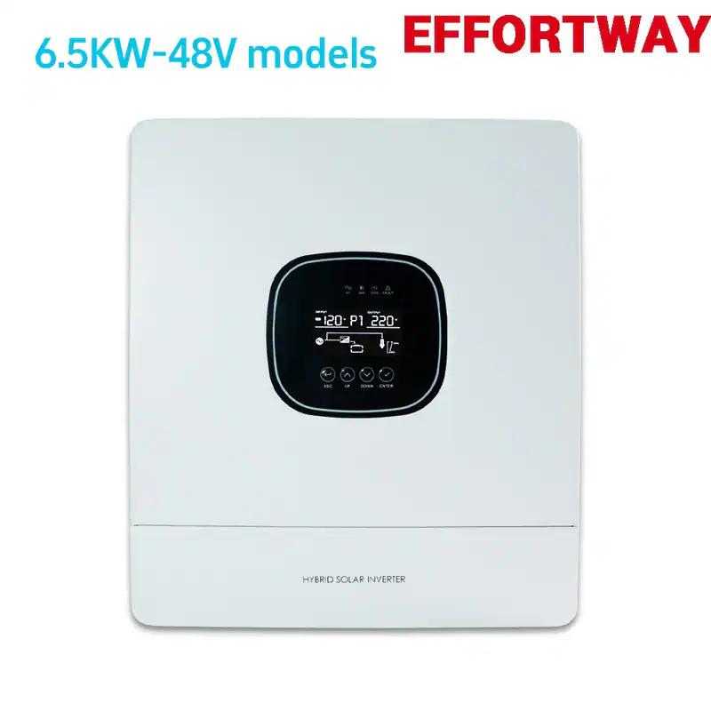 6500W 48V Hybrid Solar Wechselrichter Off Grid MPPT 120A Laderegler PV 60-450VDC