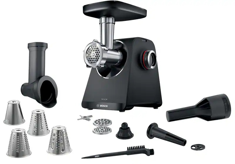 BOSCH MFWS440B MultiPower Serie 4 Fleischwolf 1900 Watt Schwarz