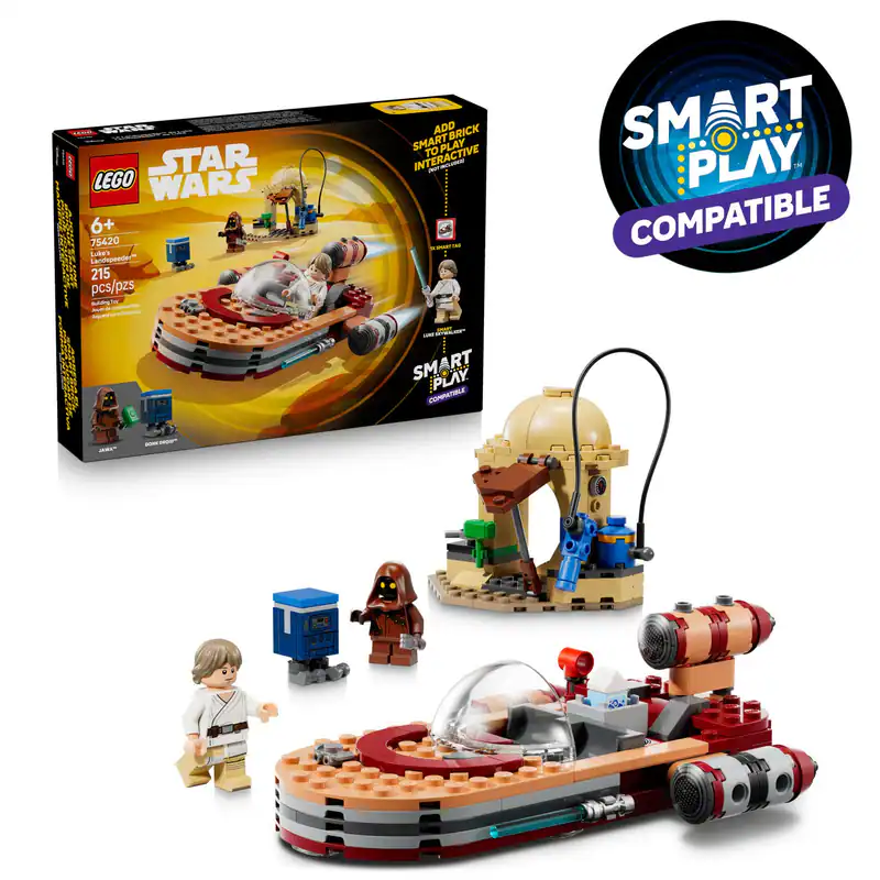 LEGO Star Wars™ 75420 SMART Play: Lukes Landspeeder Bausatz, Mehrfarbig