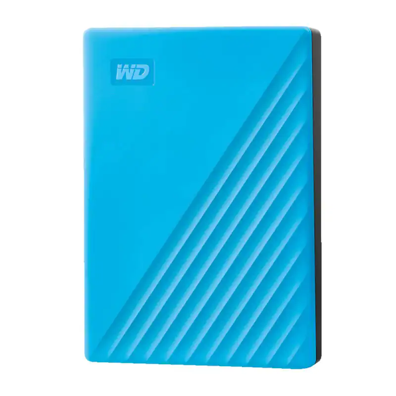 WD My Passport Festplatte, 4 TB HDD, 2,5 Zoll, extern, Blau