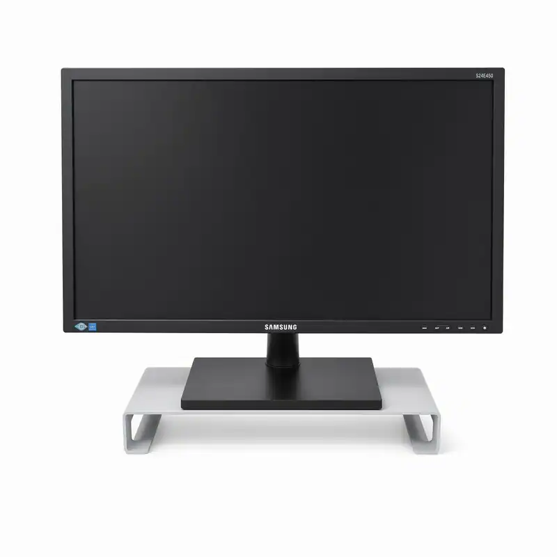 Monitorständer Monitorerhöhung Aluminium 40x21x6 cm Schwarz 4 mm