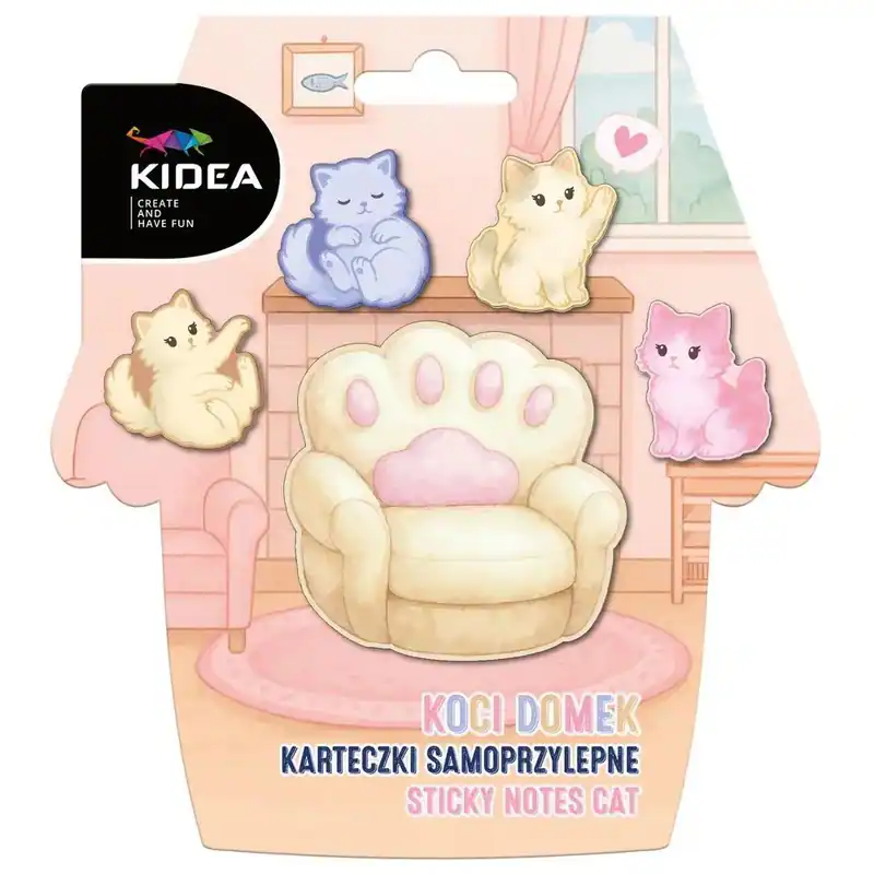 Karteczki Samoprzylepne Koci Domek KIDEA Derform