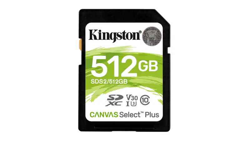 Karta pamięci Kingston Canvas Select Plus SDS2/512GB (512GB Class U3, V30 Karta