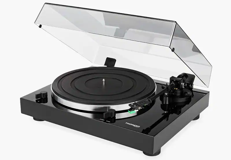 Thorens TD-202 Turntable (complete, plug and play) Black Gloss