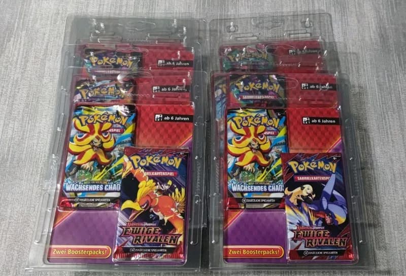 * Pokémon TCG * 2 Boosterpacks* Ewige Rivalen & Wachsendes Chaos* DE /OVP(BEt.S)