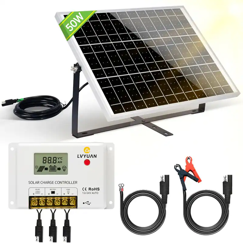 50W Solarpanel Tragbares off-grid für Wohnmobil & Campen mit 10A Laderegler