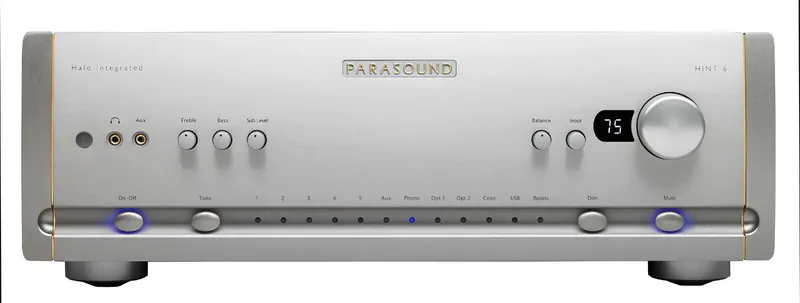 Parasound HINT 6 - Integrated Amplifier 2x160W (DAC, MM/MC Phono, Sub Out)
