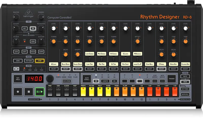 4033653041232 Behringer RD-8 MKII rhythm & drum machine Behringer