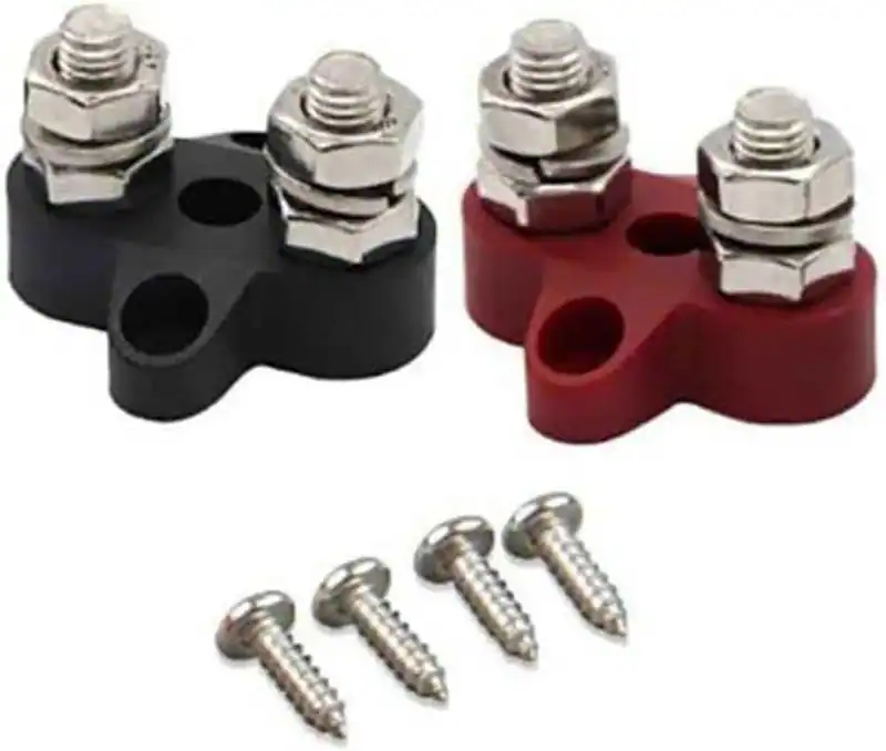 Victron Doppel-Anschlussbolzen M8, verbundenes Set (1 rot / 1 VBB413020010