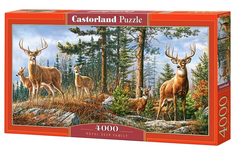 5904438400317 Puzzle 4000 elementów Royal Deer Family CASTORLAND C-400317 CASTOR