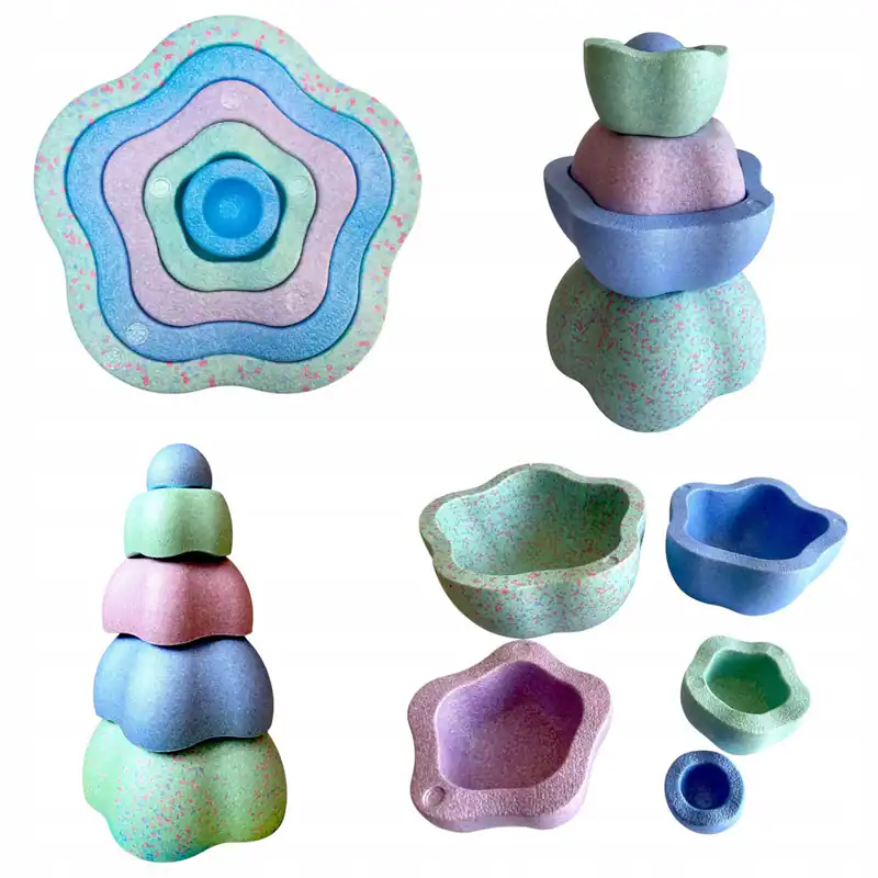Luxma Montessori Balance-Steine für Kinder, sensorisches Spiel