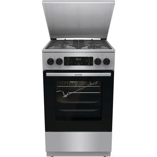 3838782941948 Gorenje GKS5C71XF Freistehender Herd mit Backofen Silber Gorenje