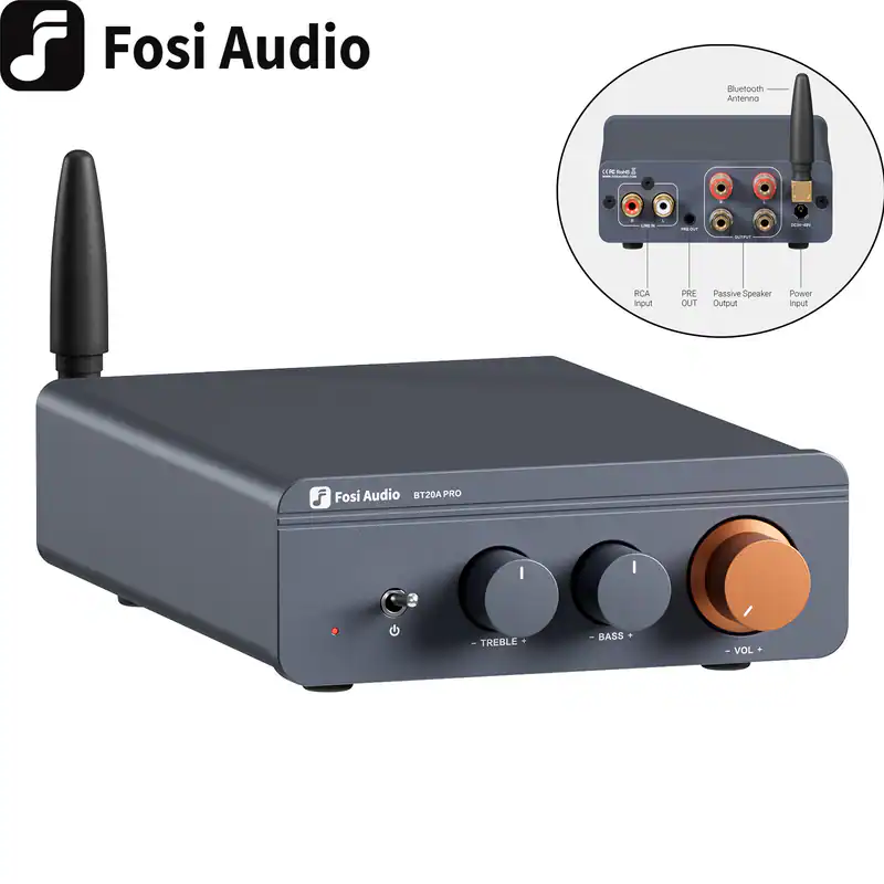FOSI AUDIO BT20A Pro HiFi Mini Verstärker 300Wx2 Bluetooth 5.0 & TPA3255 Chip