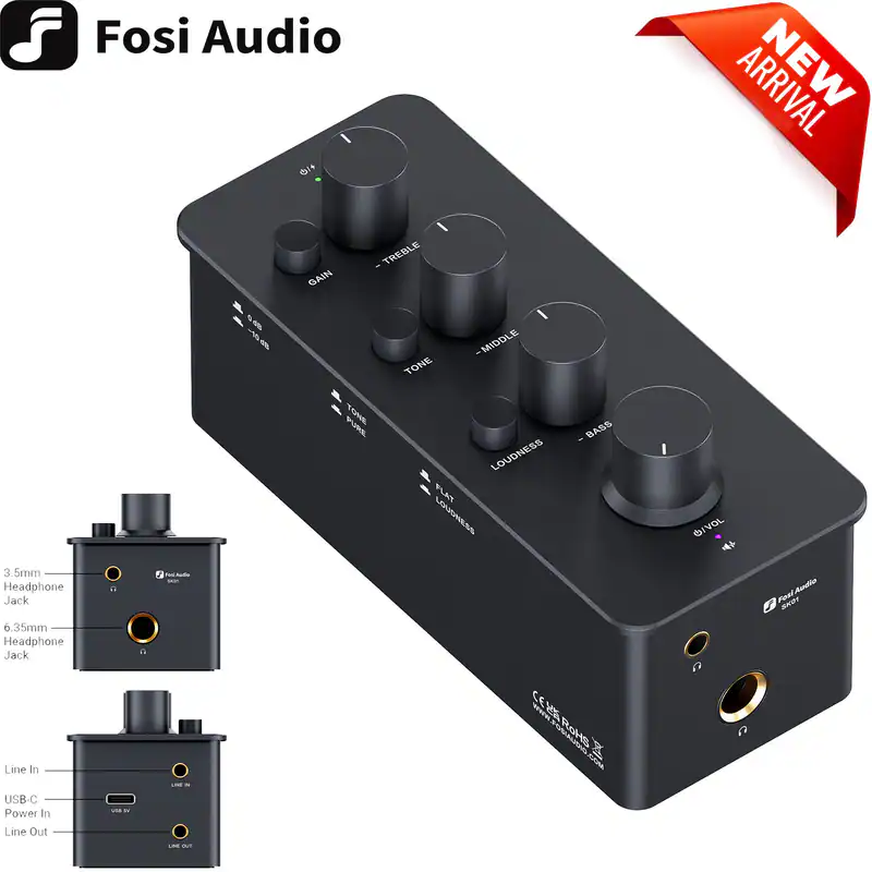 FOSI AUDIO SK01 Kopfhörerverstärker und Vorverstärker Heim Stereo Verstärker