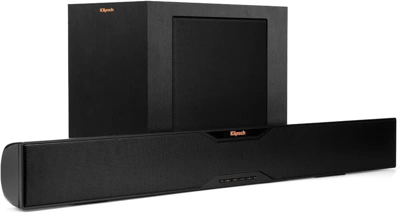 Klipsch R-10B Bluetooth Soundbar with Wireless Subwoofer (Satin Black)