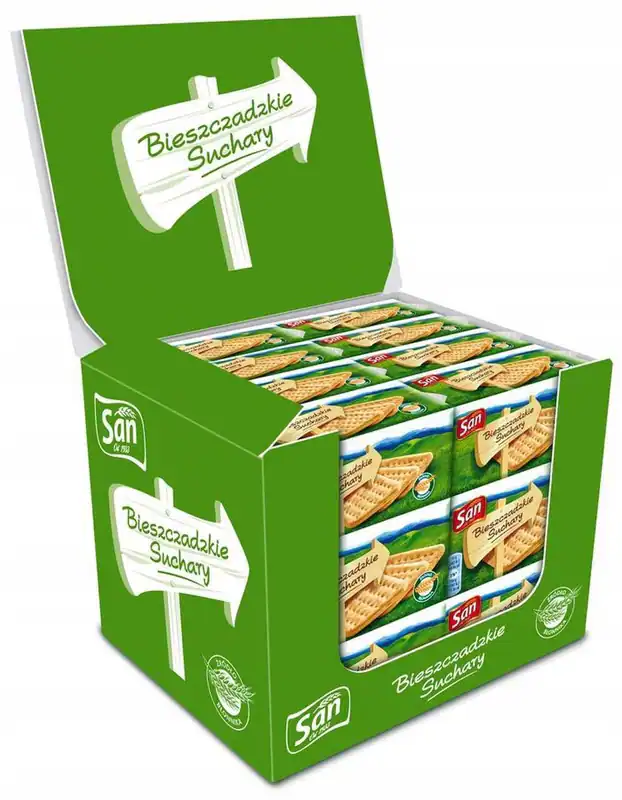 San Bieszczadzkie Suchary 90g x 24 sztuki ZESTAWY
