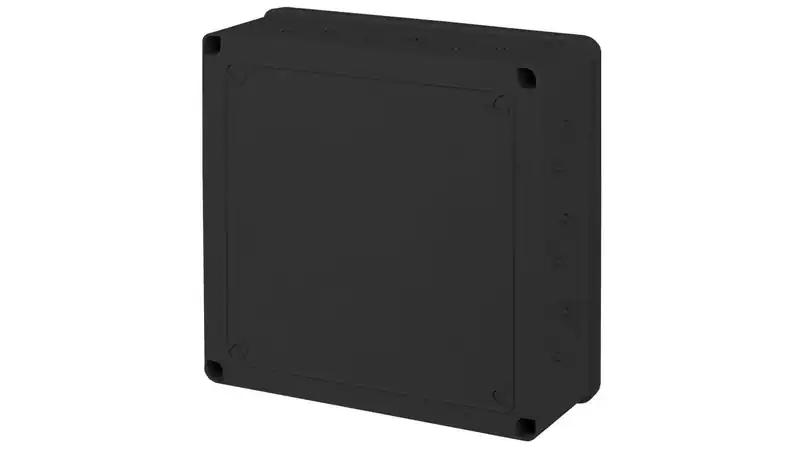 5900378971344 CZARNA PUSZKA INSTALACYJNA HERMETYCZNA ELEKTRYCZNA CZPI.200X200X80