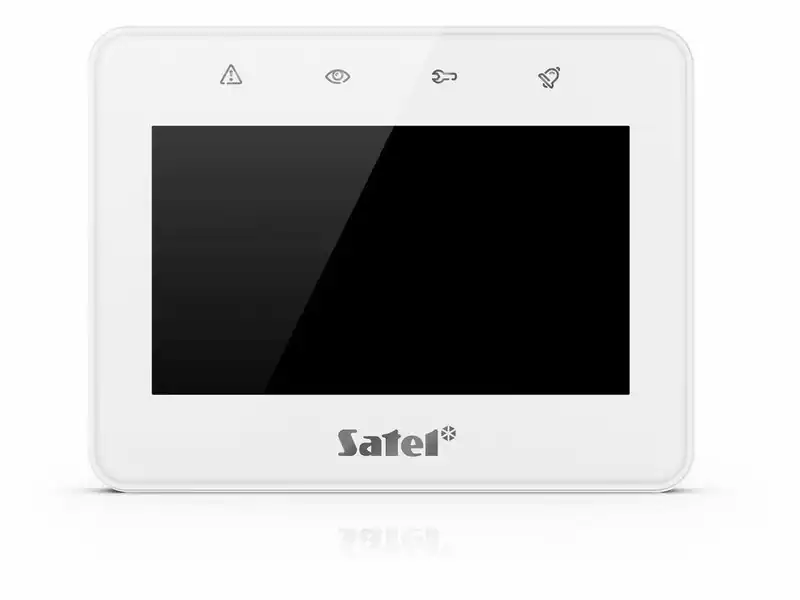 5905033338937 SATEL 4,3" Touchscreen-Tastatur INT-TSG2R-W weiß SATEL