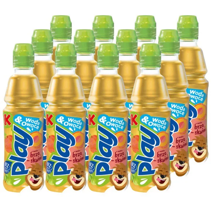 5901067411806 Kubuś Play! Woda & owoce Napój owocowy jabłko brzoskwinia 400 ml x