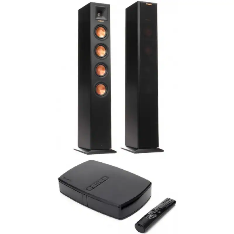 Pair of Klipsch Wireless RP-440WF Speakers + RP-HUB 1 HD Control Center