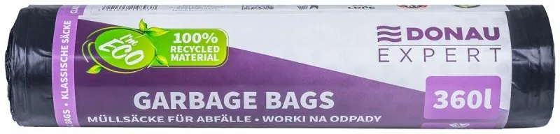 DONAU Müllsäcke KLASSIK 360 l, schwarz, 10 Stück