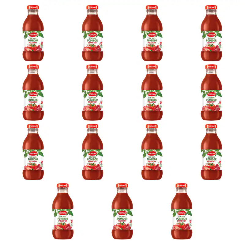 5900059403447 Fortuna Sok 100% pomidor pikantny 300 ml X15 Fortuna